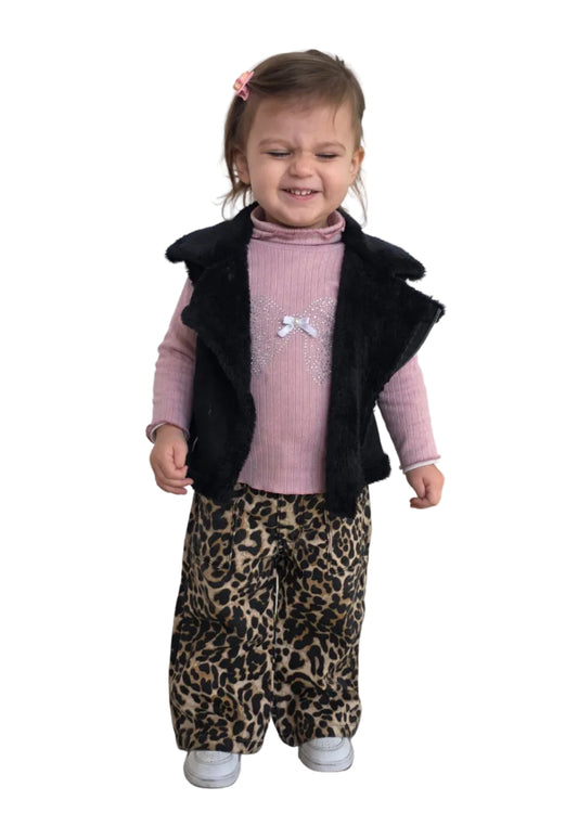 Jean animal print de bebe