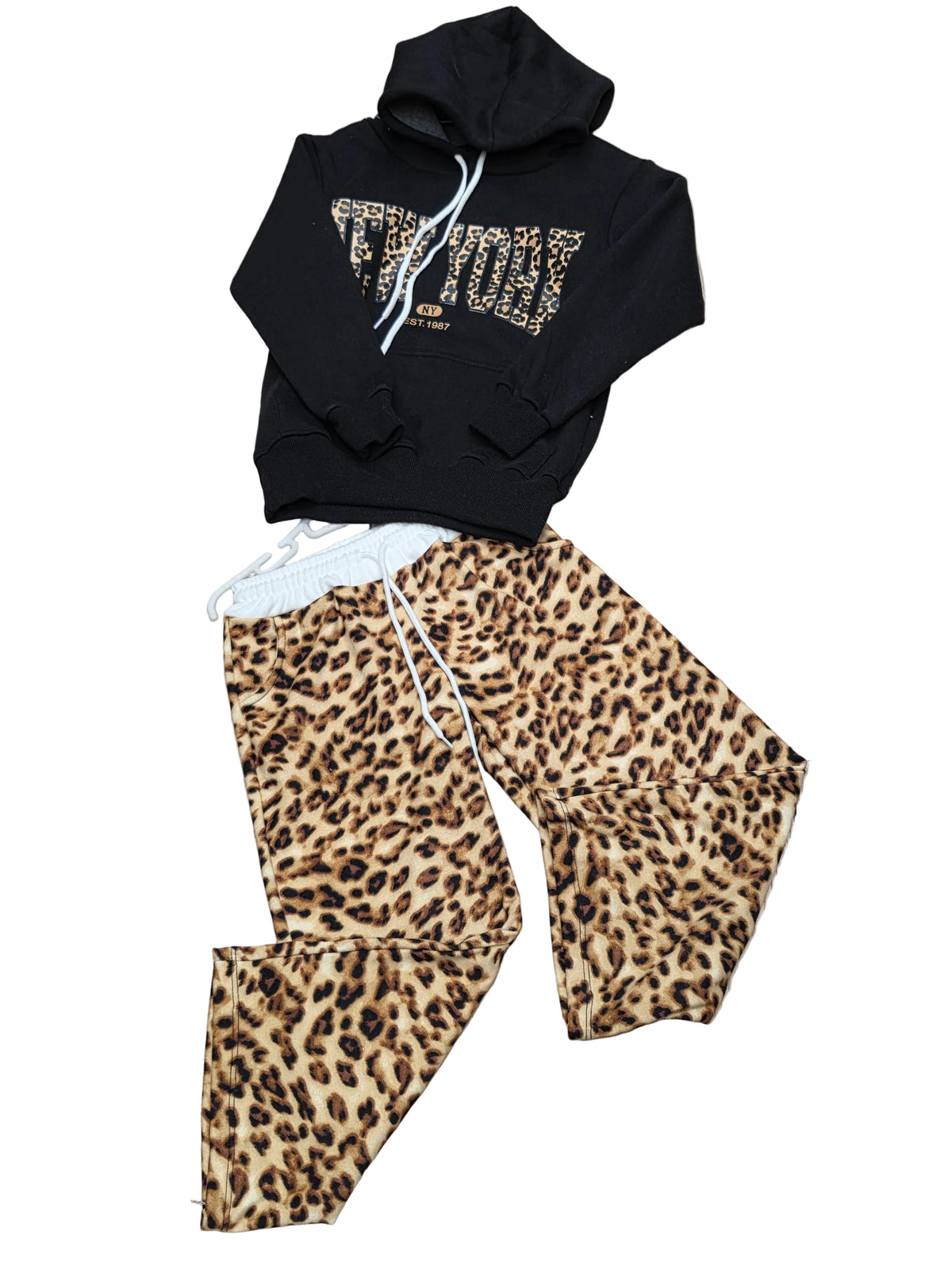 Conjunto New York animal print de niña