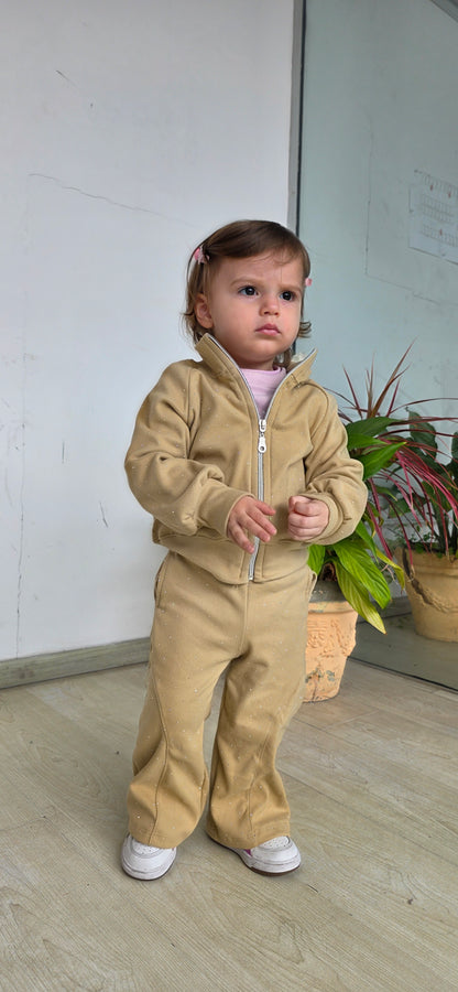 Conjuntos de brillo de bebe con capucha y sin capucha