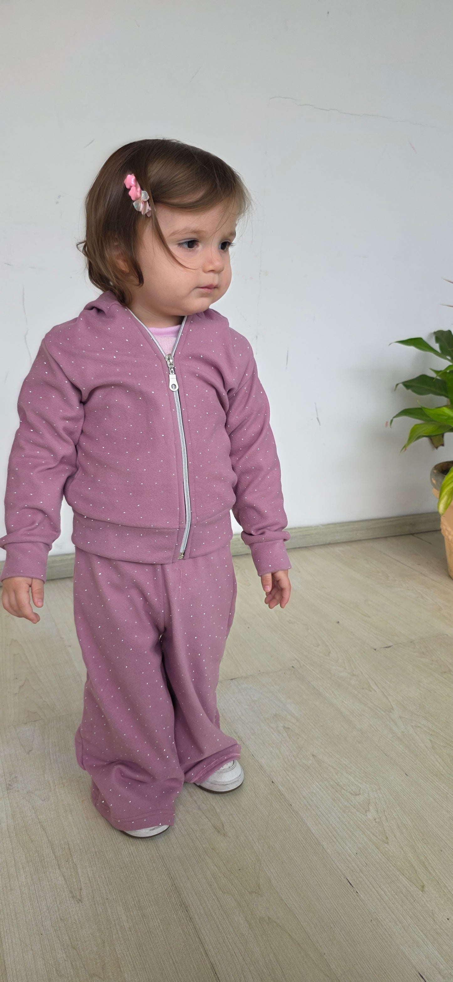 Conjuntos de brillo de bebe con capucha y sin capucha