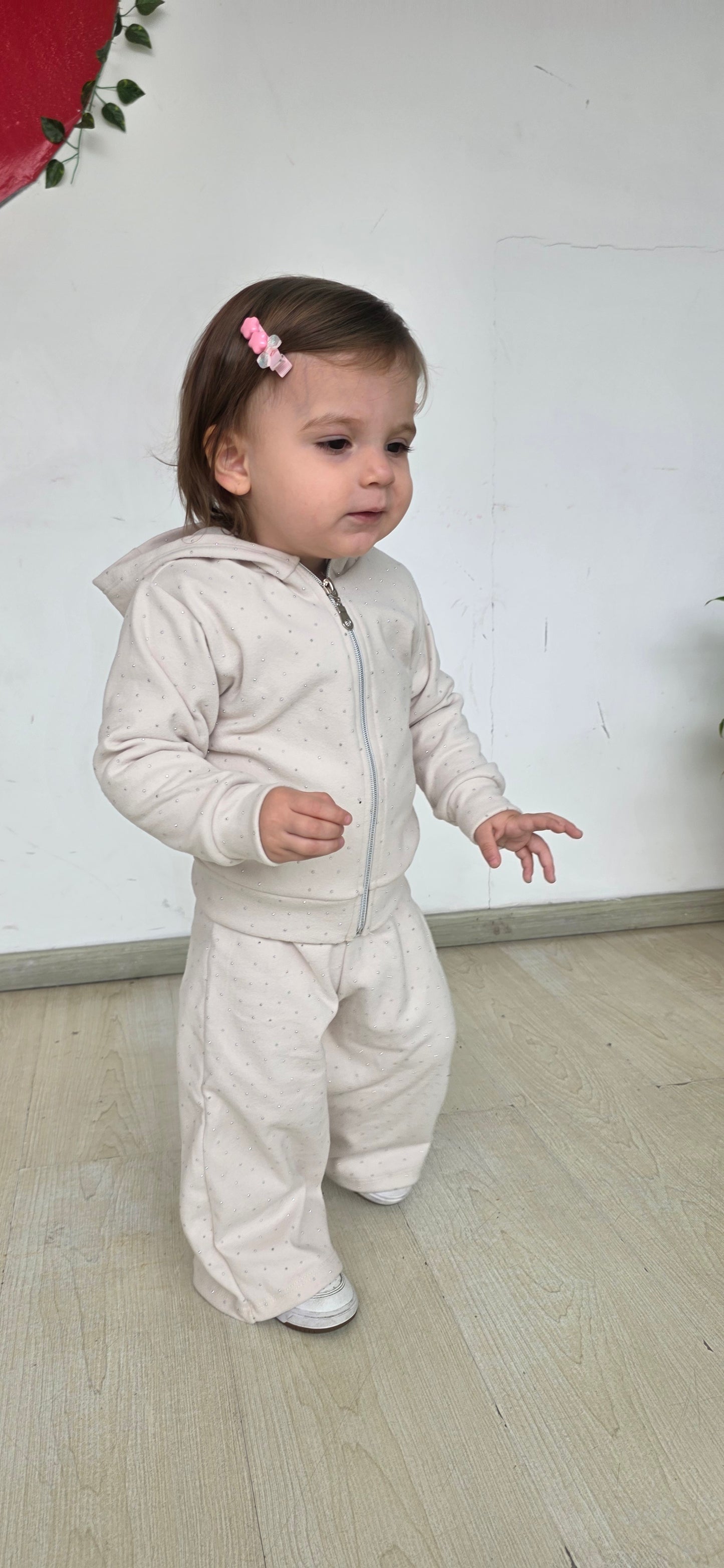 Conjuntos de brillo de bebe con capucha y sin capucha