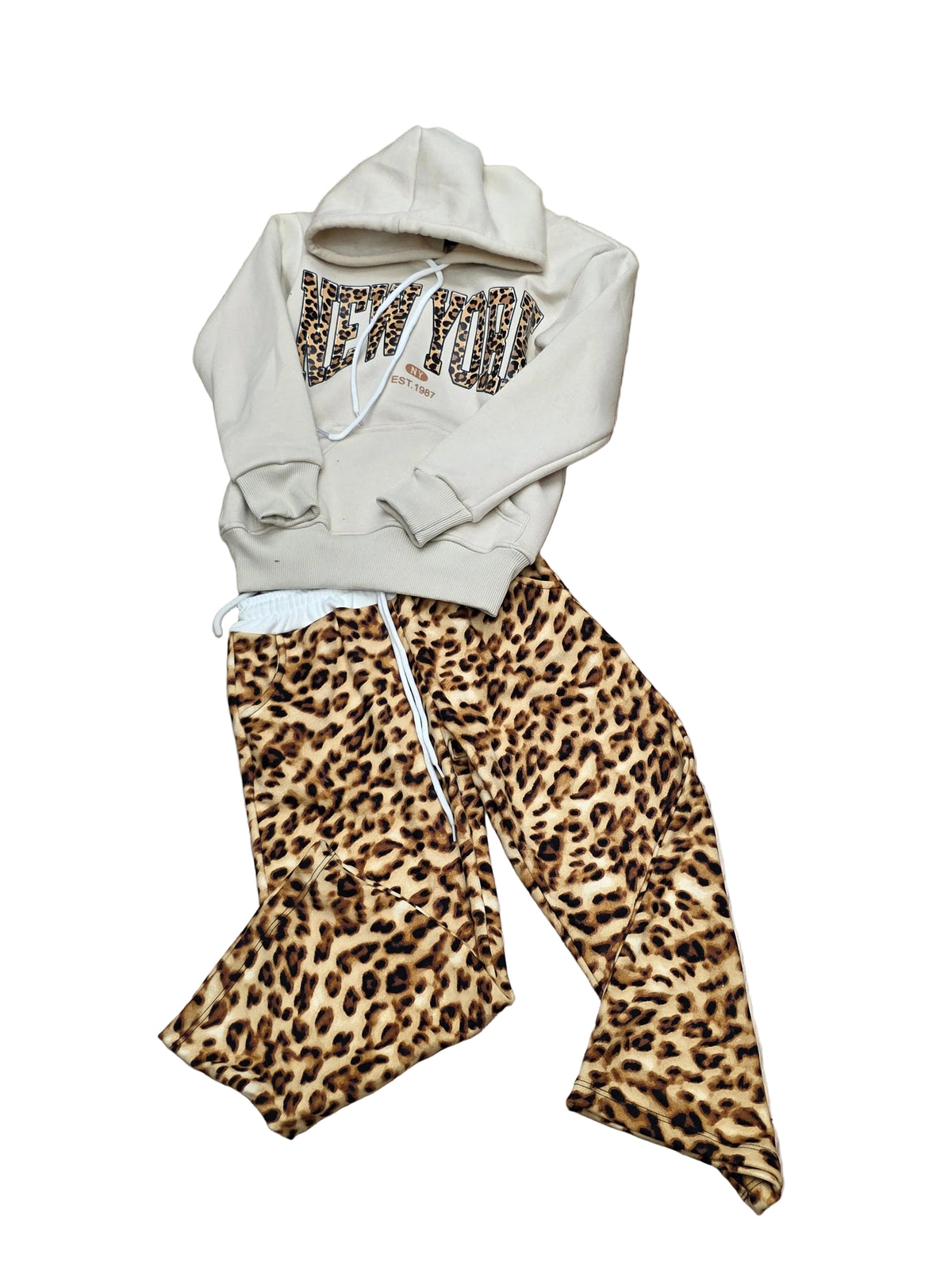 Conjunto New York animal print de niña