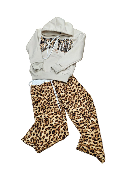 Conjunto New York animal print de niña